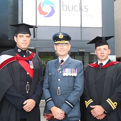 Military graduates with Air Commodore Richard Hill2