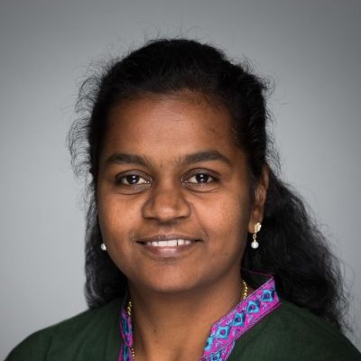 Headshot of Cynthia Srikesavan, a Physiotherapy academic here at BNU, smiling directly into the camera