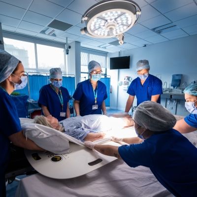ODP students in operating theatre
