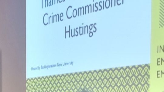 Thames Valley Police and Police Crime Commissioner hustings were held at BNU