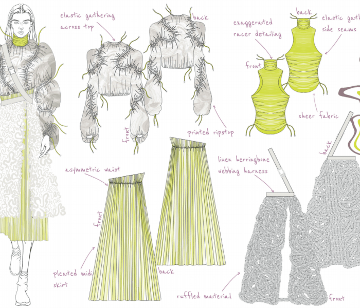 Fashion Design Student work drawings concept art