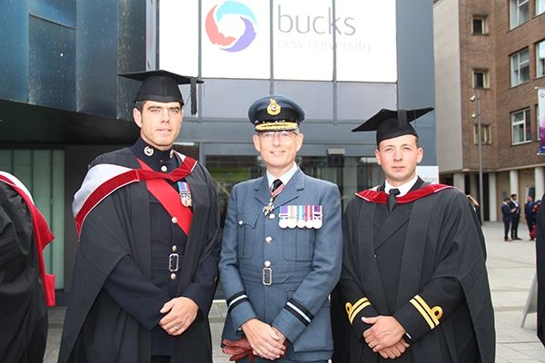 Military graduates with Air Commodore Richard Hill2