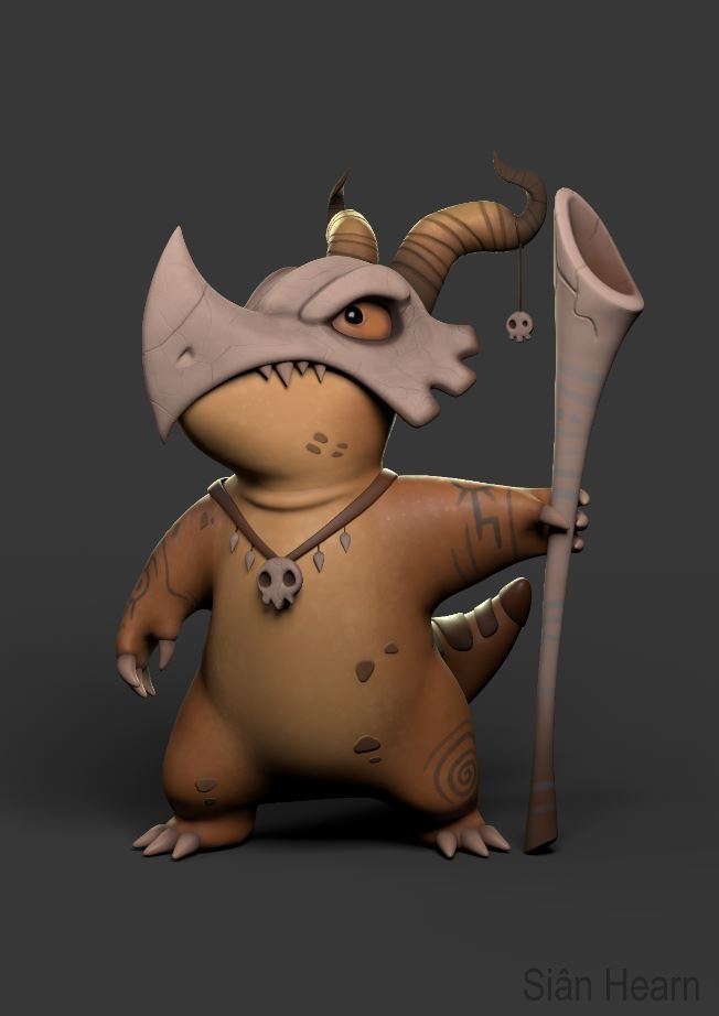 3D Dinosaur character for games and gaming